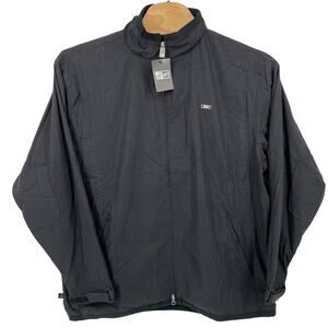 Vintage 2007 men's black nike jordan‎ air force one full zip windbreaker jacket